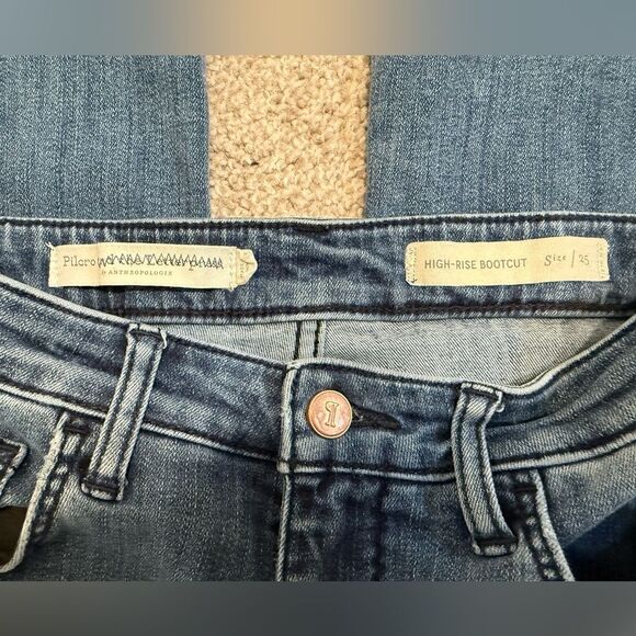 Pilcro Anthropologie High Rise Bootcut Button Hem Jeans sz25 - Picture 6 of 8